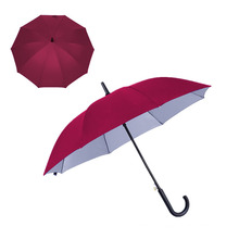 Cheap Silver Coated Custom Logo Promotional Auto Straight Umbrella with Bluk Price